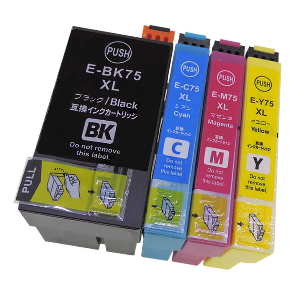 Amazon.co.jp: EPSON エプソン IC4CL75 (BK/C/M/Y)【4色セット(大容量